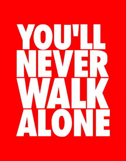 Μπλουζάκι με τύπωμα You'll Never walk alone
