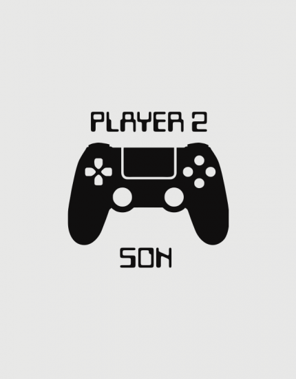 Μπλουζάκι με τύπωμα Player 1 Player 2
