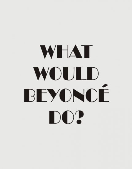 Μπλουζάκι με στάμπα What would Beyonce do?