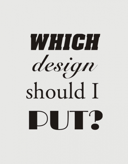 Μπλουζάκι με στάμπα Which design should i put? 