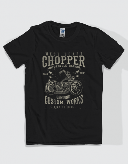 Μπλουζάκι με στάμπα West coast chopper