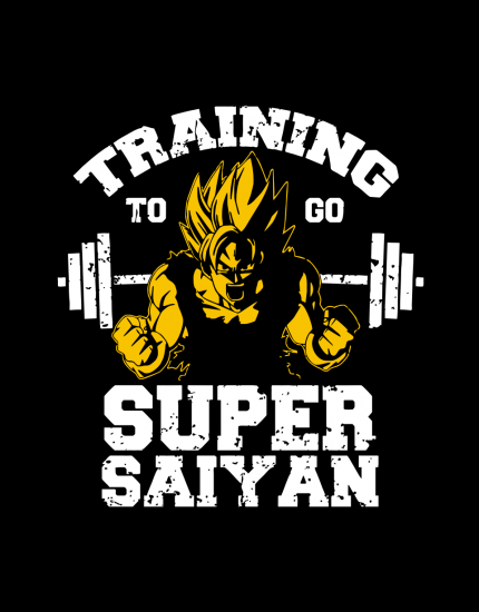 Hoodied φούτερ με στάμπα Super Sayian