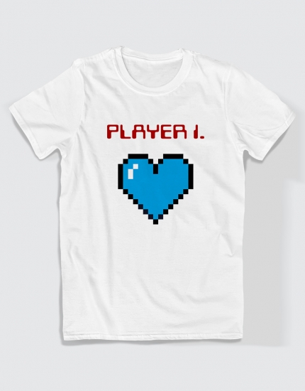 Μπλουζάκια με τύπωμα Player 1 - Player 2