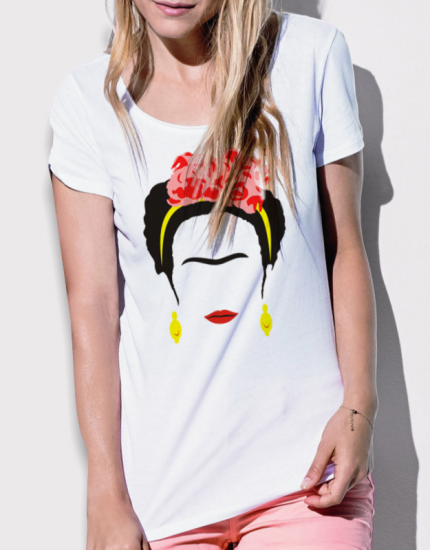 Μπλουζάκι με στάμπα Frida Kahlo