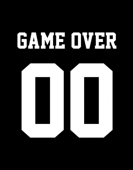Μπλουζάκι με στάμπα GameOver 00