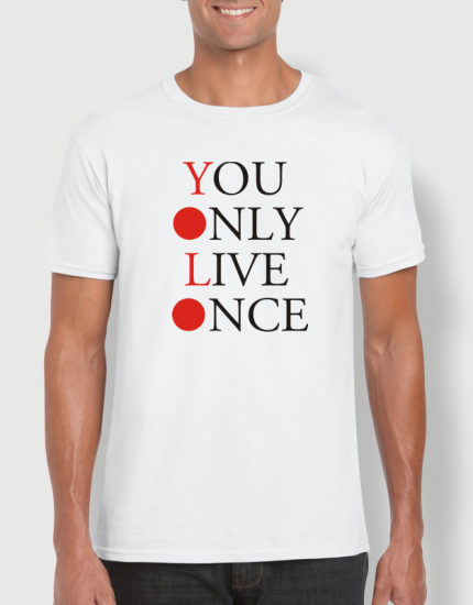 Μπλουζάκι με στάμπα YOLO