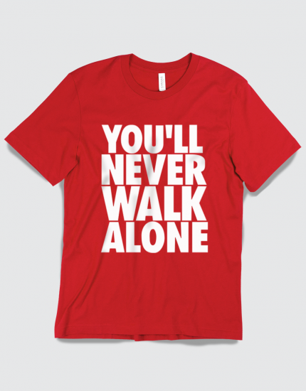 Μπλουζάκι με τύπωμα You'll Never walk alone