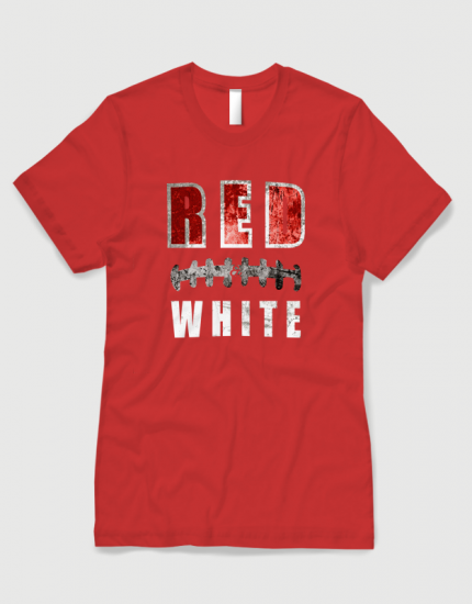 Μπλουζάκι με στάμπα Red White
