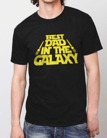 Μπλουζάκι με τύπωμα Best dad in the galaxy Μπλουζάκι με τύπωμα Best dad in the galaxy