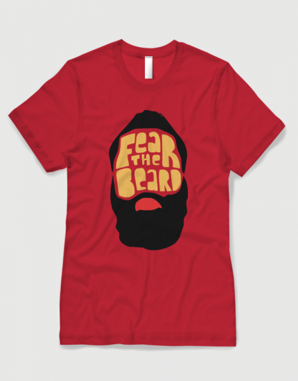 Μπλουζάκι με στάμπα Fear the beard