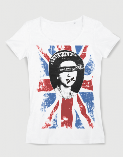 Μπλουζάκι με στάμπα God save the queen