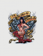 Μπλουζάκι με τύπωμα I'd rather be stroked