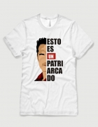 Ανδρικό t-shirt  λευκό με στάμπα Esto es un Patriarcado