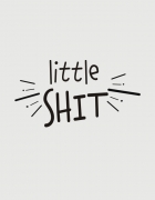 παιδικό φορμάκι με τύπωμα Little Shit