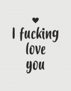 Μαξιλάρι με τύπωμα I fucking love you