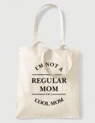 Υφασμάτινη τσάντα με στάμπα I am not a regular mom