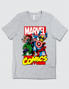 Μπλουζάκι με τύπωμα Marvel Comic Characters