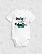 παιδικό φορμάκι με στάμπα Daddy's little valentine