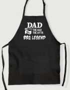 Ποδιά μαγειρικής με εκτύπωση Dad the myth