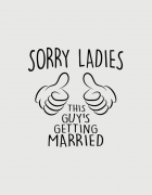 Μπλουζάκι με τύπωμα Sorry Ladies