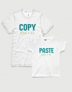 Σετ t-shirts λευκά Copy Paste