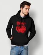 Premium hoodie με τύπωμα Stranger Things - Upside Down