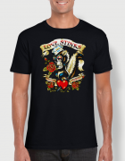 ανδρικό t-shirt μαύρο με στάμπα Love stinks