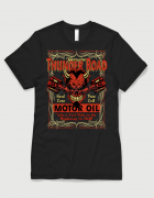 ανδρικό t-shirt μαύρο με στάμπα Thunder road