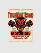 ανδρικό t-shirt μαύρο με στάμπα Thunder road