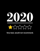 ανδρικό t-shirt μαύρο με στάμπα 2020 would not recommend