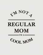 Υφασμάτινη τσάντα με στάμπα I am not a regular mom