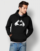 Premium hoodie με τύπωμα Love Hands