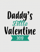 παιδικό φορμάκι με στάμπα Daddy's little valentine
