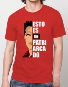Ανδρικό t-shirt κόκκινο με στάμπα Esto es un Patriarcado