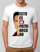 Ανδρικό t-shirt  λευκό με στάμπα Esto es un Patriarcado