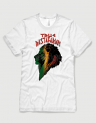 ανδρικό t-shirt  λευκό με στάμπα True Rastafarian
