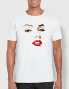 ανδρικό t-shirt  λευκό με στάμπα Merilyn