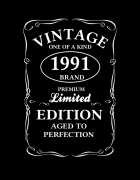 Μπλουζάκι με τύπωμα Vintage One of a Kind 1991