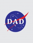 Μπλουζάκι με τύπωμα Nasa Dad