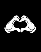 Premium hoodie με τύπωμα Love Hands