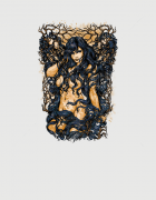 Μπλουζάκι με τύπωμα Blue haired babe