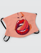 Μάσκα με εκτύπωση Juicy Lips 