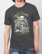 Μπλουζάκι με τύπωμα It's all about fishing