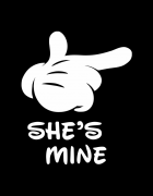 Μπλουζάκια με στάμπα She's mine -  He's Mine