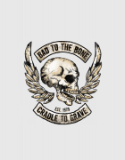 Hoodied φούτερ με στάμπα Bad to the bone
