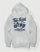 Hoodied φούτερ με στάμπα Full Speed 