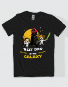 Μπλουζάκι με τύπωμα Best dad in the galaxy boy-girl 