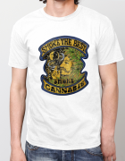 ανδρικό t-shirt  λευκό με στάμπα Smoke the best