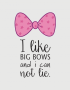 Παιδικό φορμάκι με στάμπα I like big bows and i can not lie