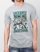 Μπλουζάκι με τύπωμα Bowling Champion